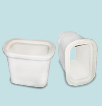 Conducto de gases con macho y hembra